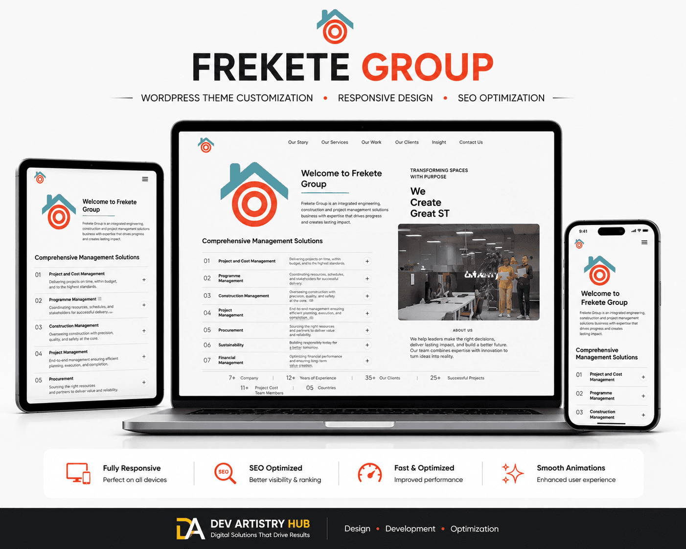 Frekete Group — Corporate Business Website