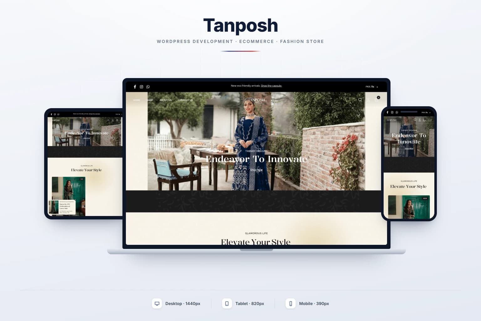 Tanposh — WordPress Ecommerce Store
