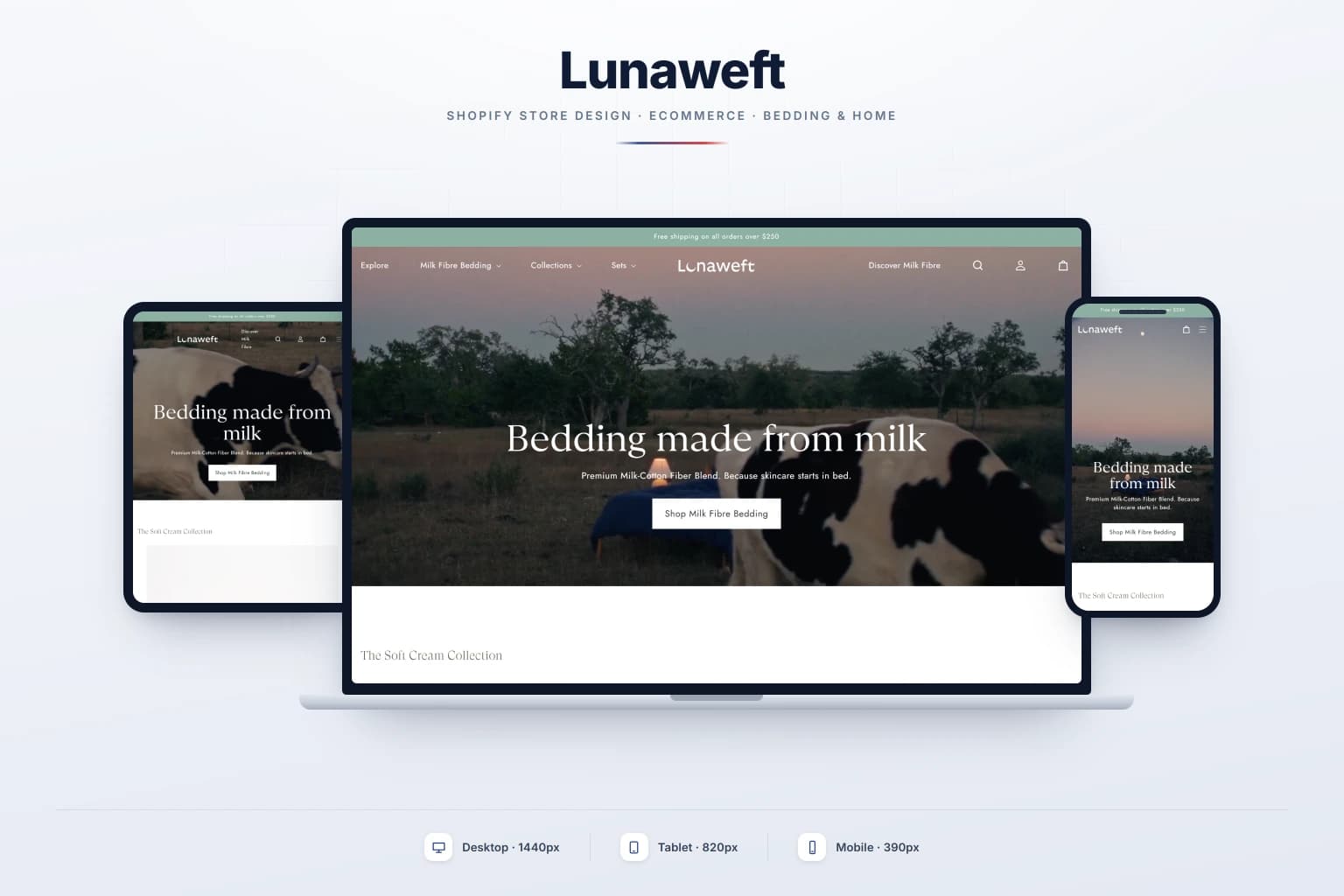 Lunaweft — Shopify Store Design, built by Dev Artistry Hub